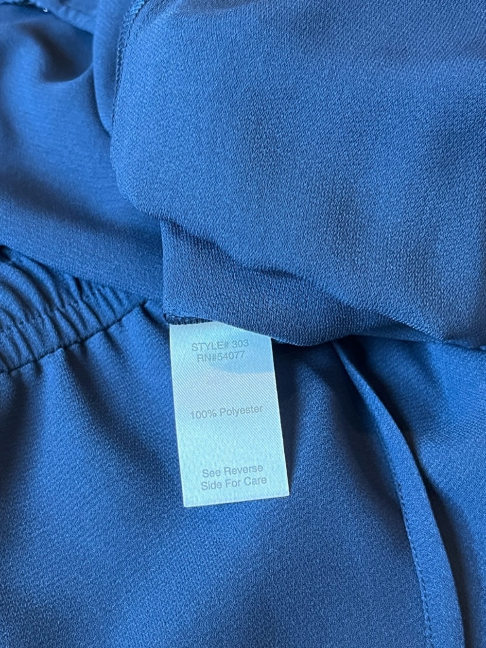 CAbi French Navy Drawstring Jumpsuit Style 303 size S - Picture 9 of 10